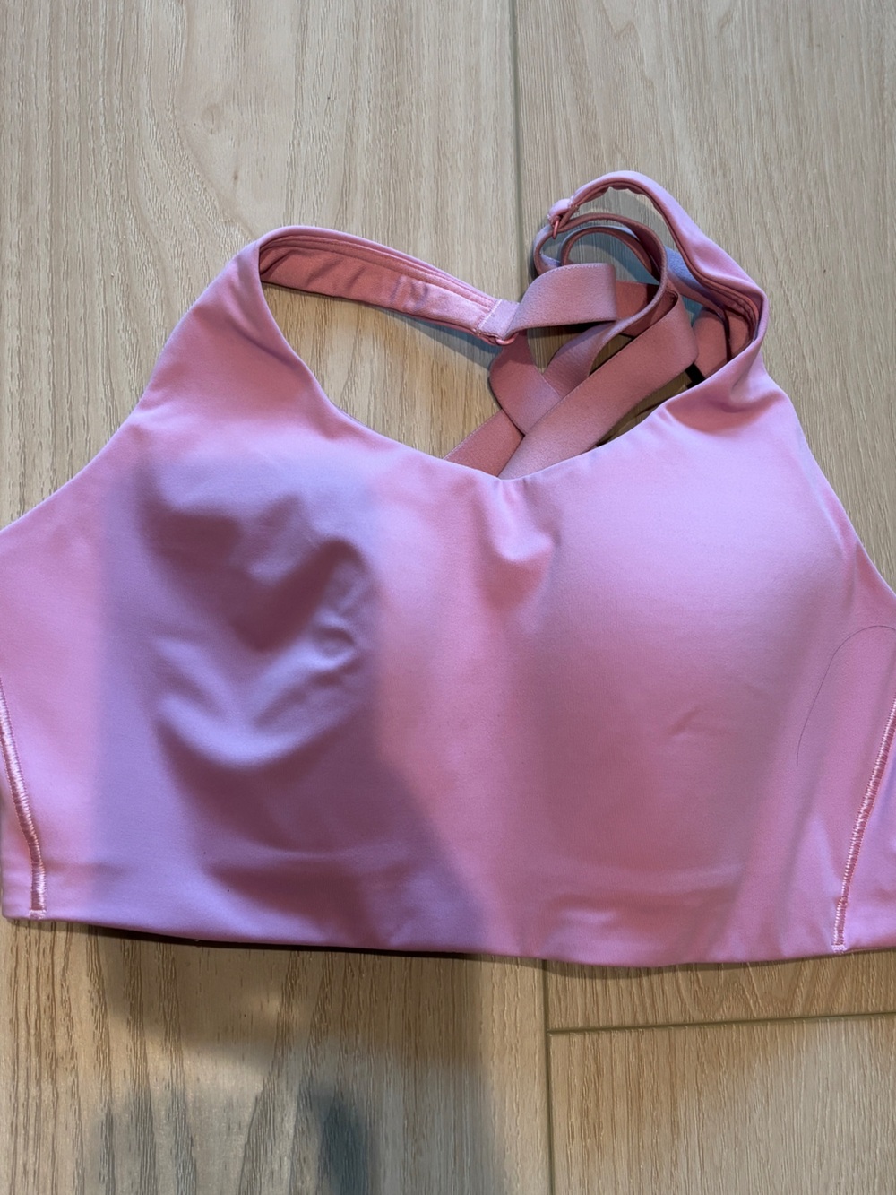 lululemon athletica Light Pink Strappy Sports Bra-Style Shorts
